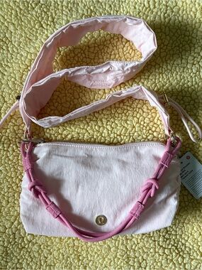 Light Pink Shoulder Bag with Pink Strap 1.5L